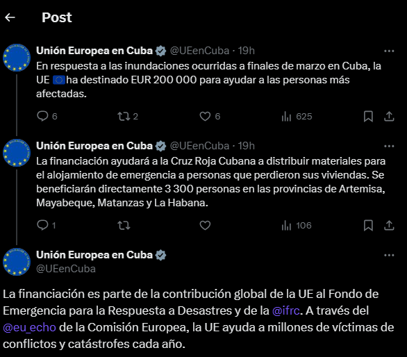 Tuit de la Unión Europea (UE)