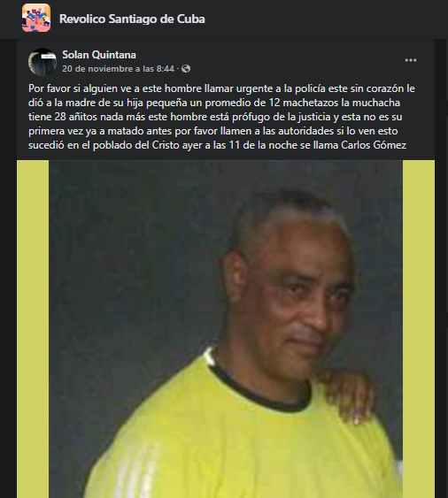 Presunto atacante.
