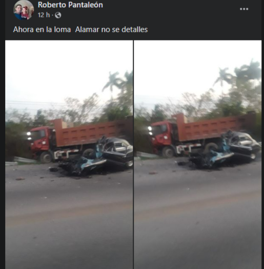 Accidente en Alamar, La Habana