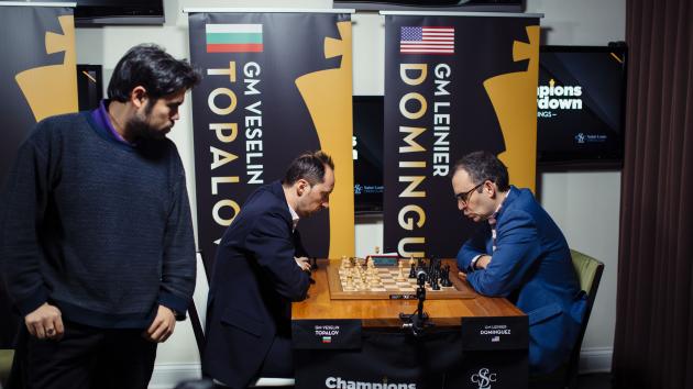 Torneo de ajedrez entre Topalov y el cubano Leinier Dominguez en Saint Louis