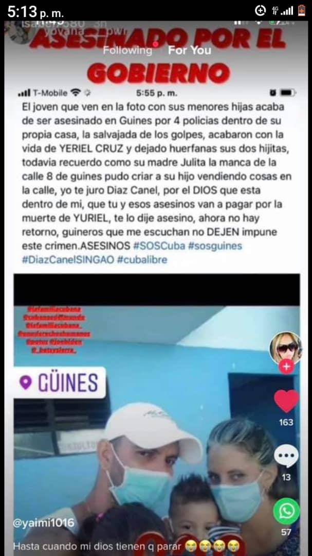 Publicación que lo daba como fallecido.