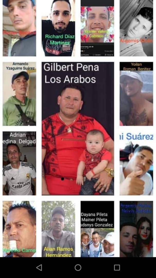Fotos de algunos de los desaparecidos.