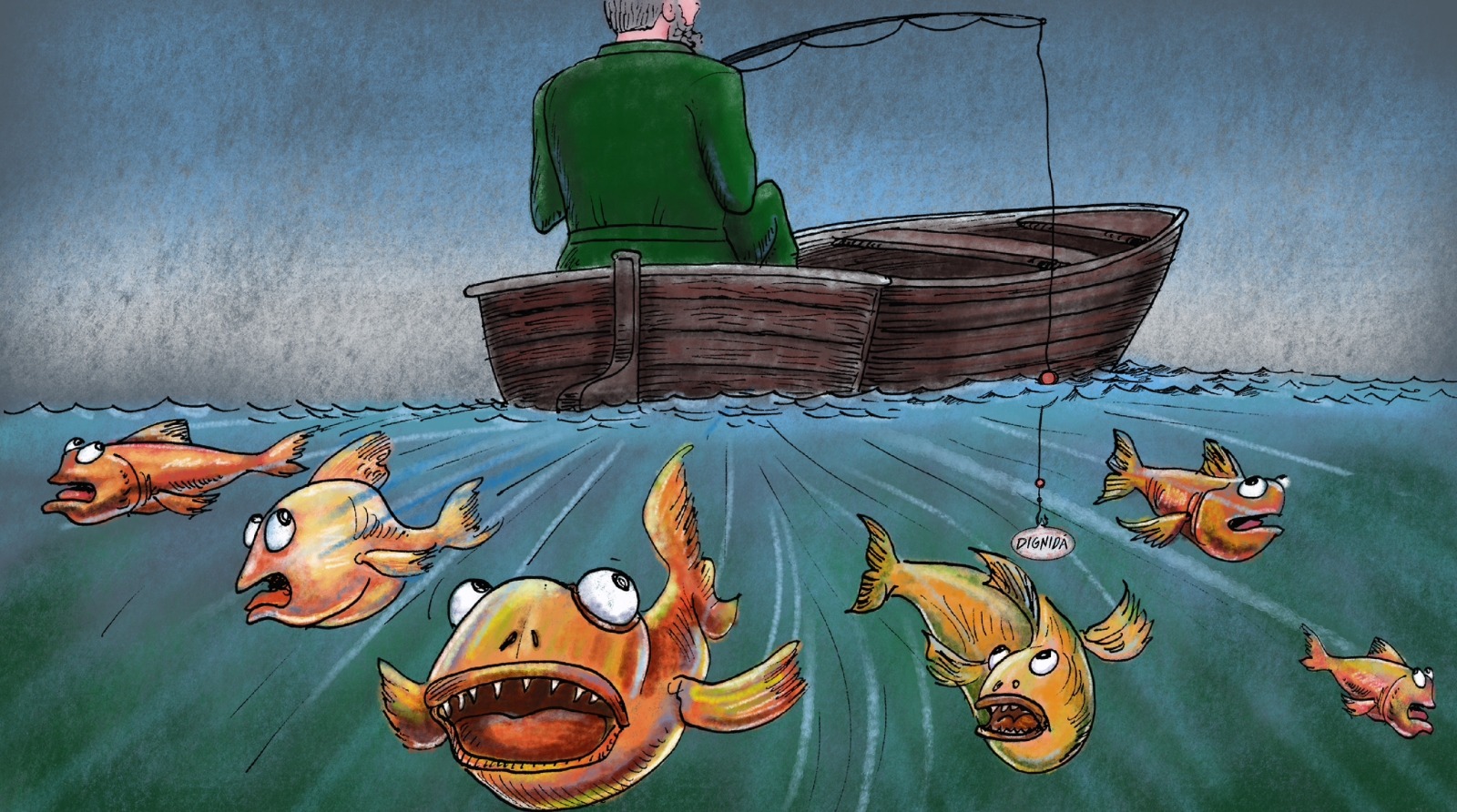 Fidel pescando