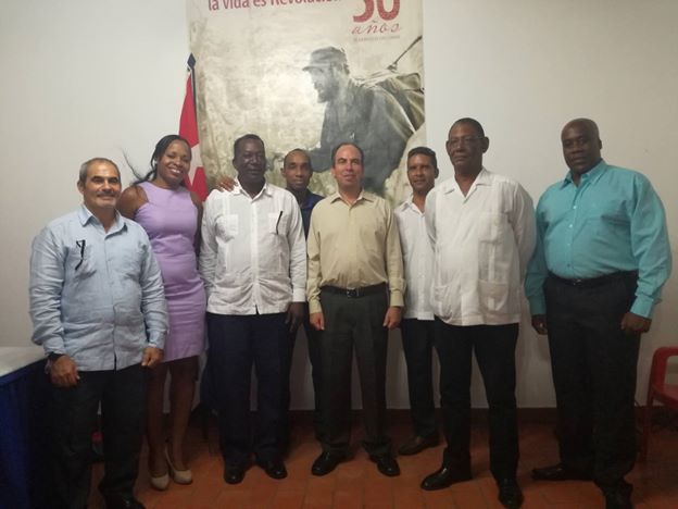 Damián Cordero con Rogelio Polanco