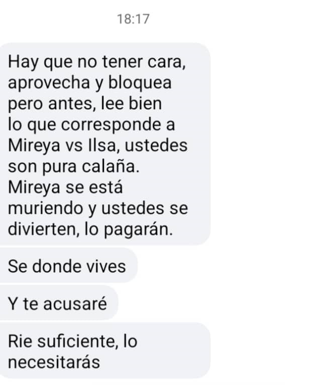 Mensajes amenazantes