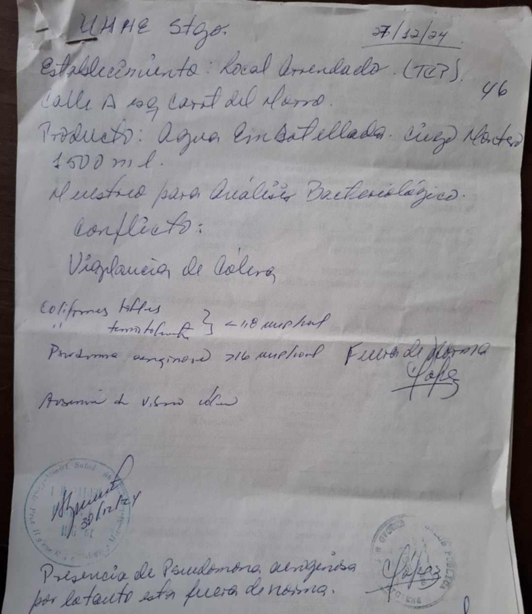 Dictamen Higiene y Epidemiología