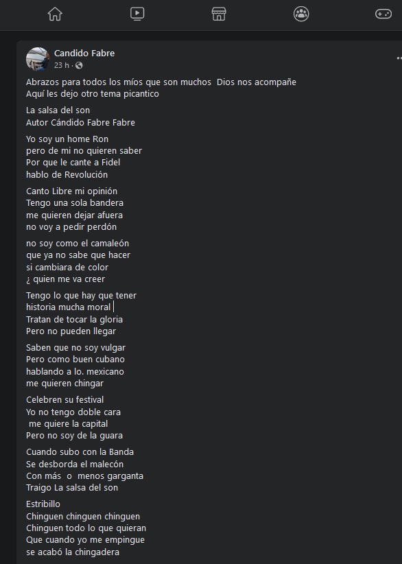 Canción de Fabré por Festival de la Salsa