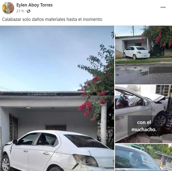 Captura de pantalla de grupo sobre accidentes