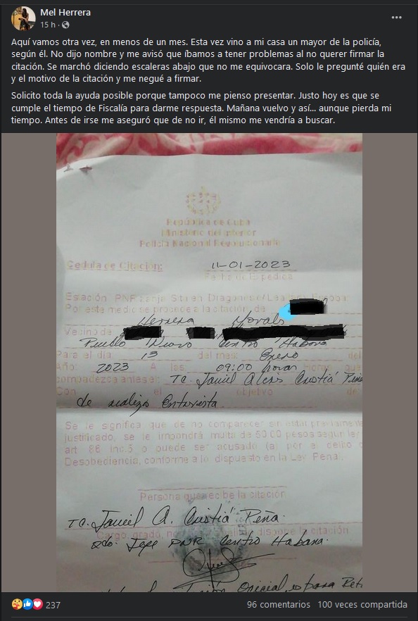 Citación Mel Herrera