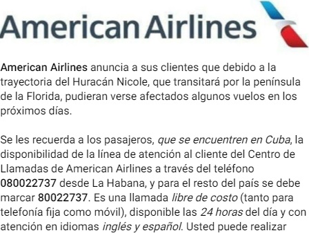Informacion de American