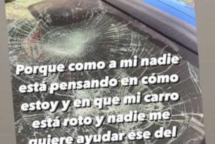 Carro de La Menor roto por Chocolate MC, según ella