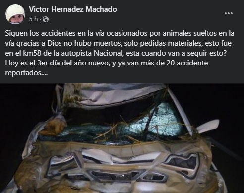 dentro accidente autorpista