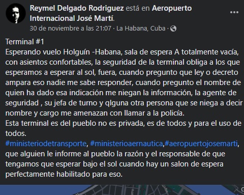 denuncia aeropuerto