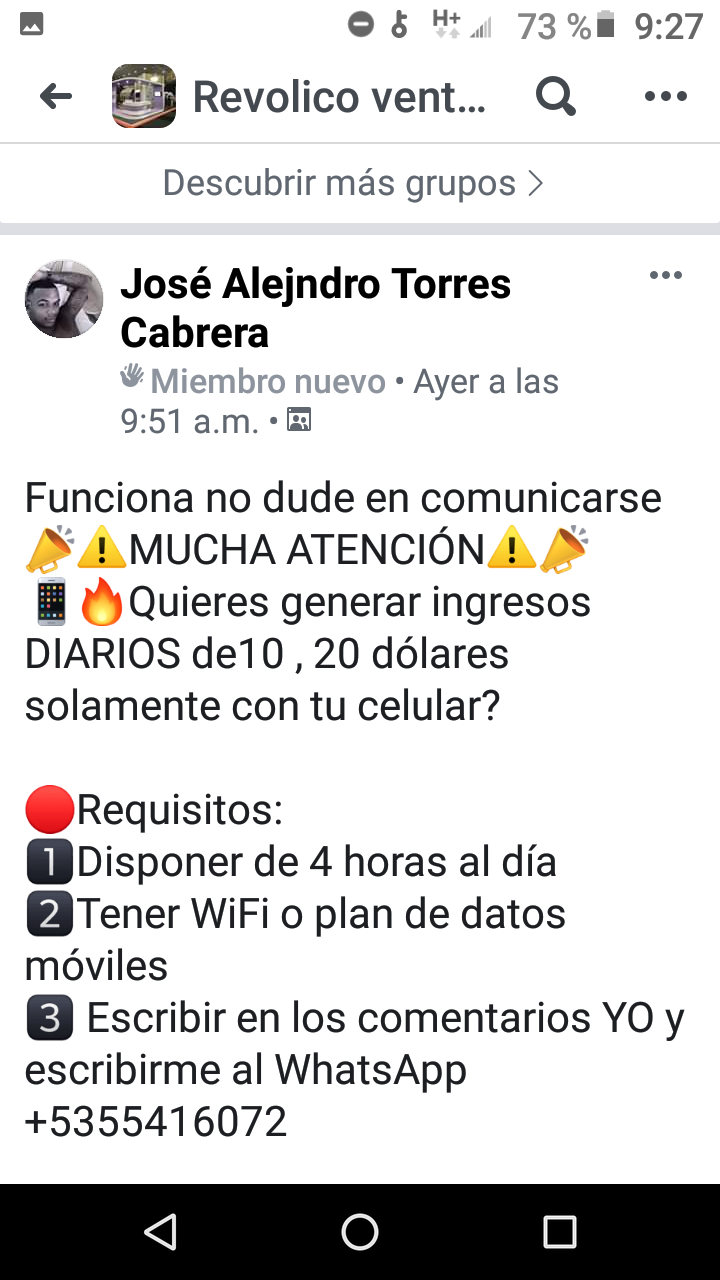 Aplicaciones para "generar dinero" ganan terreno en Cuba