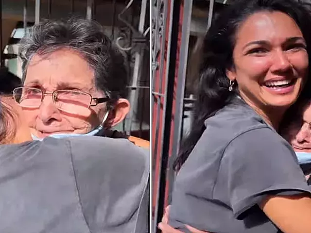 Camila Arteche y su abuela