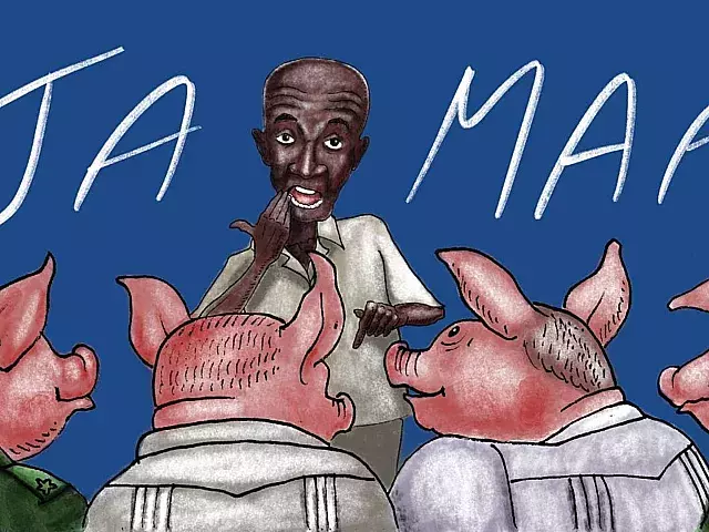 Pollo y más pollo, y si esto sigue así, por la mañana usted se levantará y colará un pollo. Se tomará un buchito de pollo