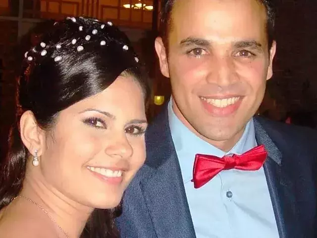 Lieter Ledesma y su esposa