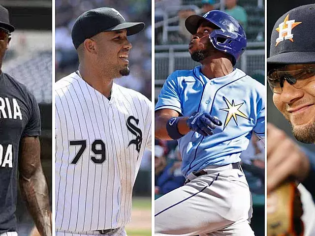 Chapman, Abreu, Arozarena y Gurriel. Fotomontaje: ADN Cuba
