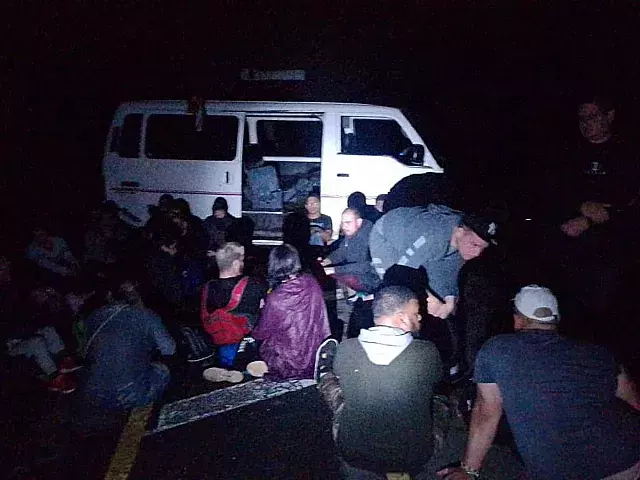 Cubanos detenidos en República Dominicana. Foto: Armada Dominicana