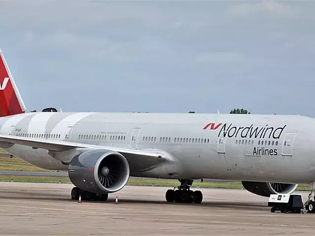 Avión de la compañía rusa Nordwind. Foto: Alec Wilson