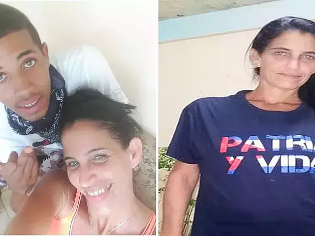 Yudinela Castro y su hijo Rowland Castillo