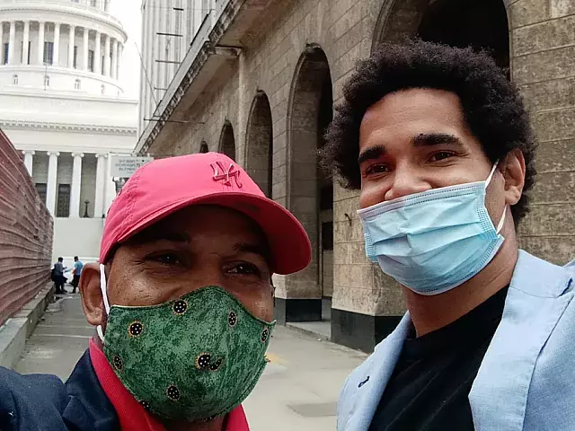 Maykel Osorbo y Luis Manuel Otero