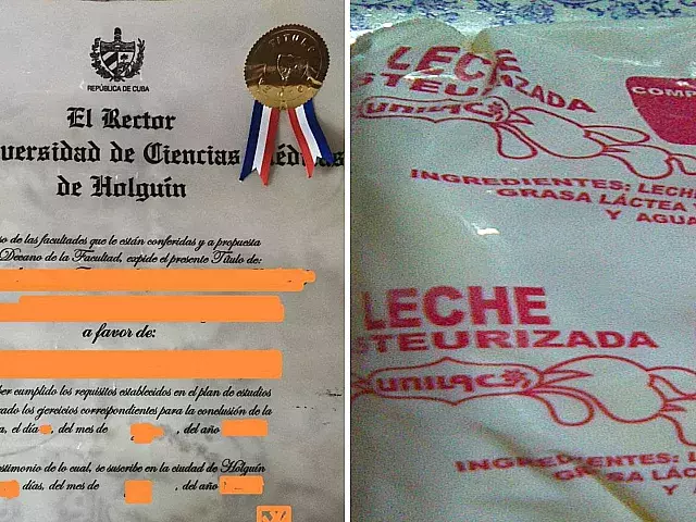 Cubano ofrece su título por leche o galletas