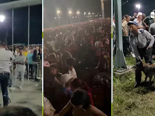 Broncas y estampida en concierto de Yomil