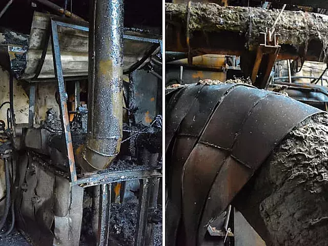 Se incendia bloque de termoeléctrica Felton. Fotos: Facebook/Juan Pablo Carreras