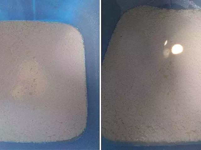 Leche cortada. Foto: Facebook/Dania Gallar