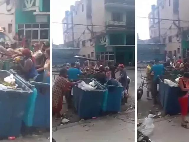 VIDEO: Cubanos recogen comida de la basura