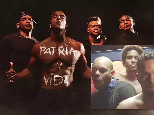 Los autores de la canción “Patria y Vida”. Fotomontaje: ADN Cuba