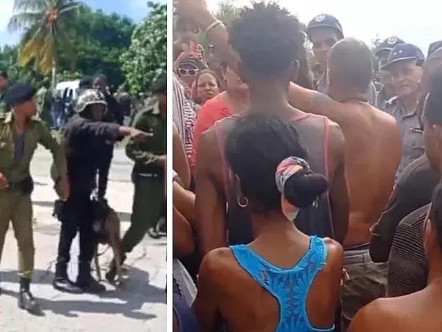 Militares reprimen intento de salida ilegal en Playa Baracoa.