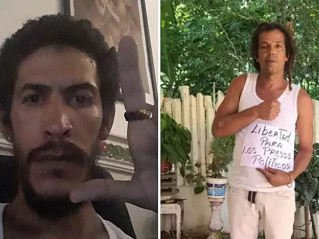 Ángel Cuza y Carlos Milanés. Foto: Facebook/Ángel Cuza y Twitter/@observacuba