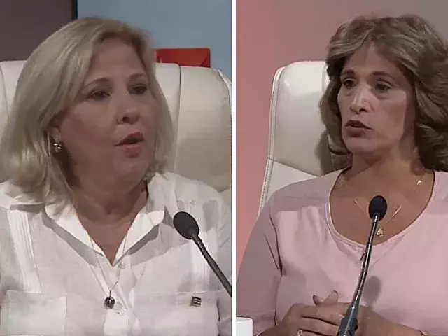  Ana Teresita González Fraga, viceministra de Comercio Exterior e Inversión Extranjera; y Betsy Díaz Velázquez, ministra de Comercio Interior.