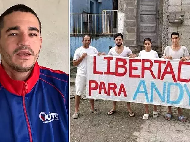 Preso político Andy García y su familia