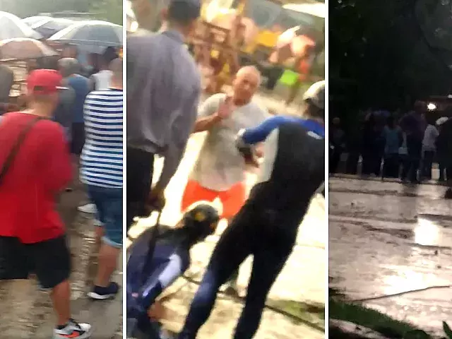 Niña muere ahogada en El Cotorro. Fotomontaje con capturas de video compartido en Facebook/Revolico en El Cotorro