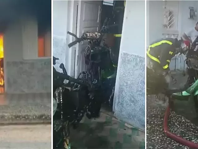 Se incendia moto eléctrica dentro de vivienda en Ciego de Ávila