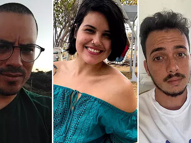 Wimar Verdecia, Laura Seco y Jancel Moreno. Fotomontaje con sus fotos de perfil en Facebook