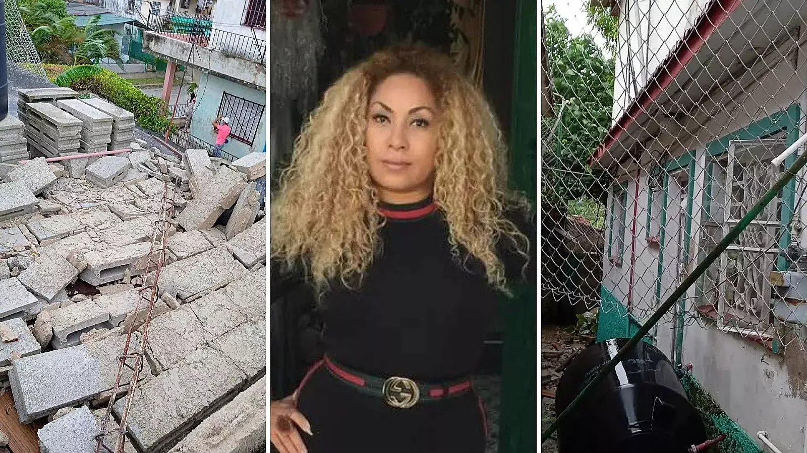Osdalgia, cantante cubana afectada por huracán