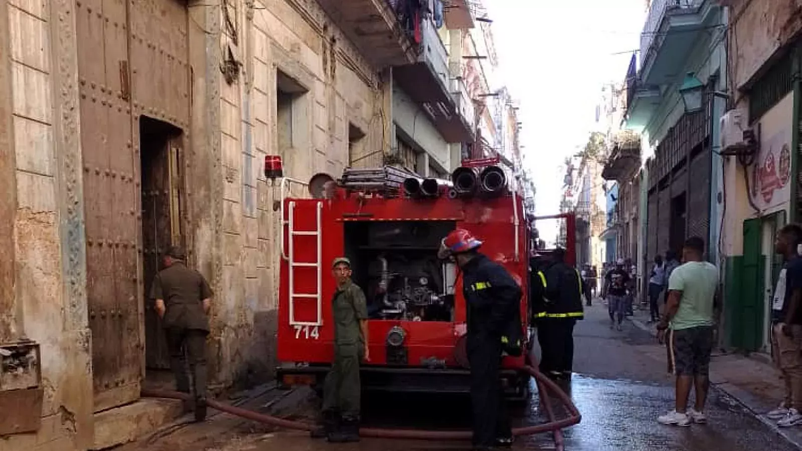 Incendio en Habana Vieja.