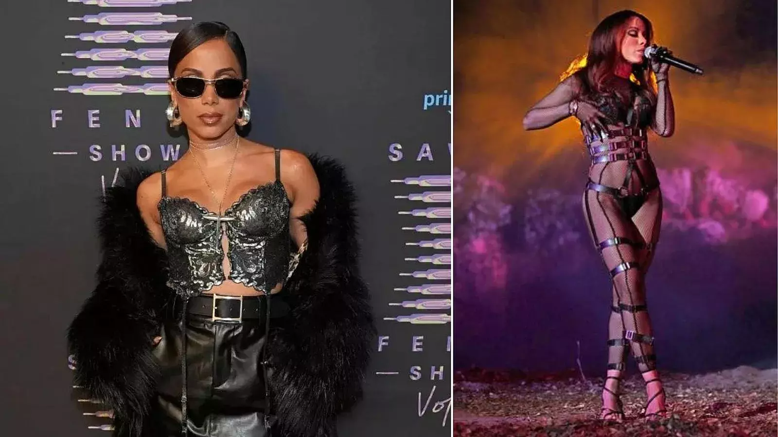 Anitta en desfile de marca de Rihanna