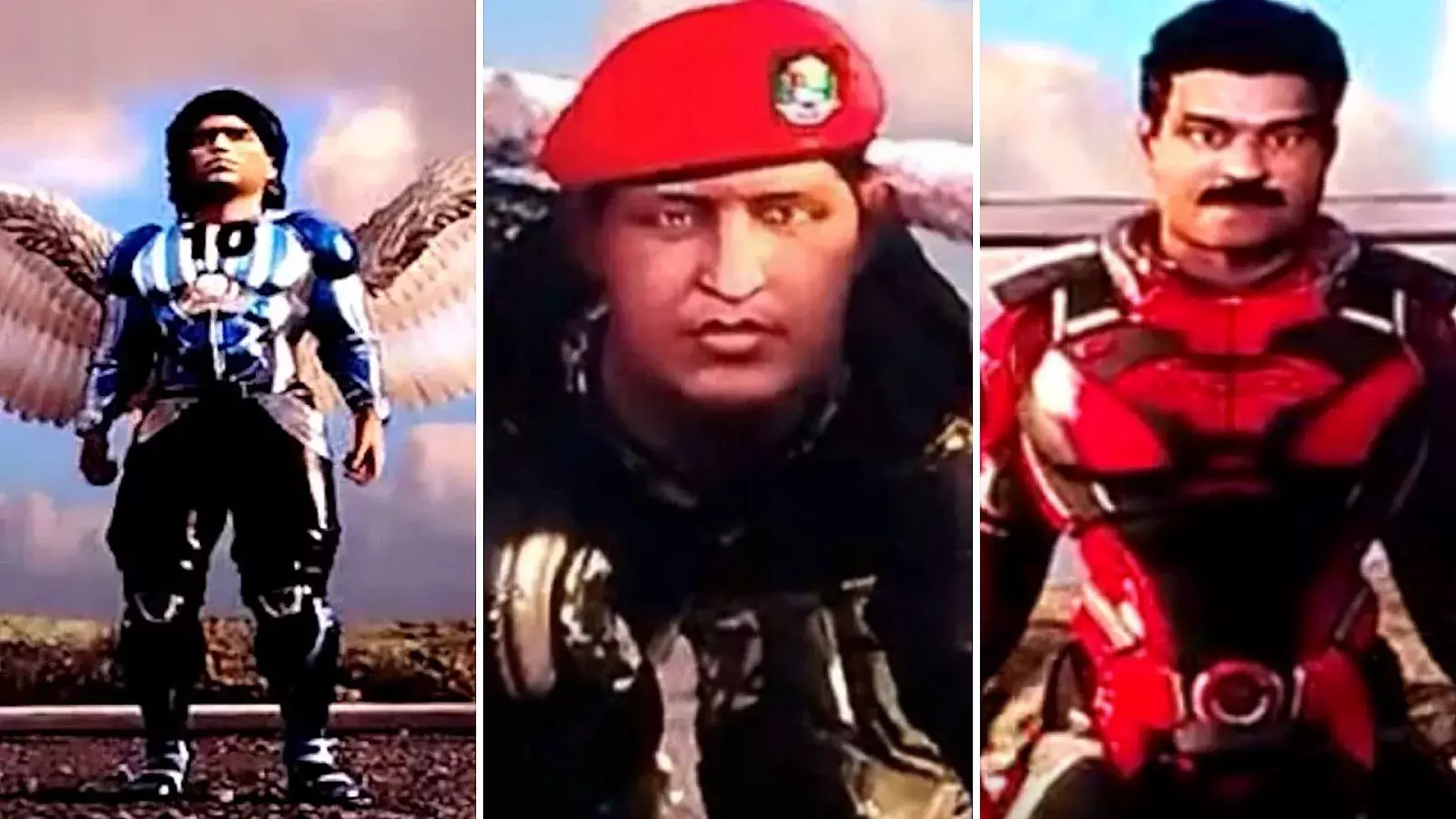 VIDEO: Un "grotesco" homenaje muestra a Chávez y a Maradona como héroes