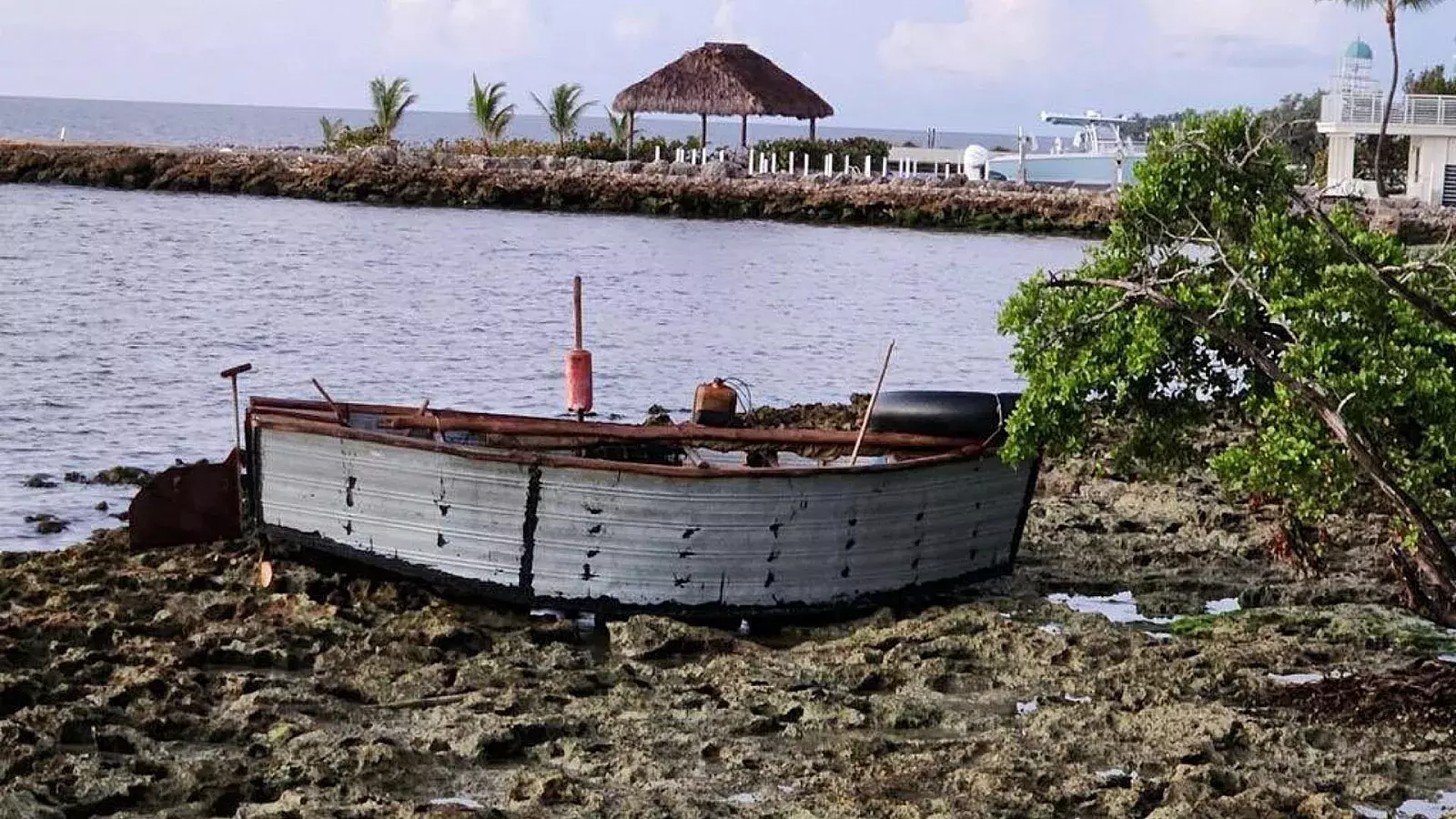 Embarcación de balseros cubanos