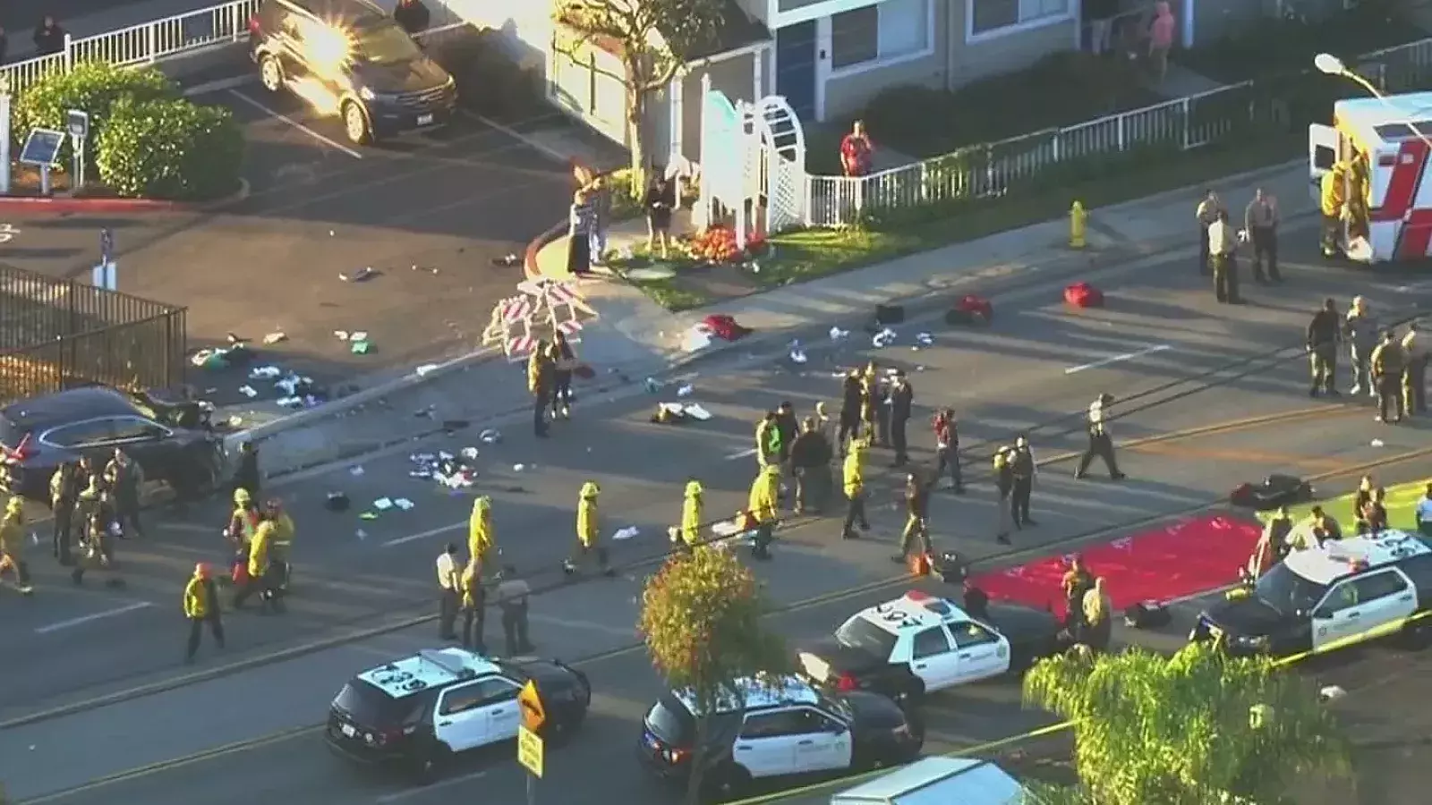 Al menos 22 reclutas de la policía heridos tras ser embestidos por un conductor en Los Ángeles