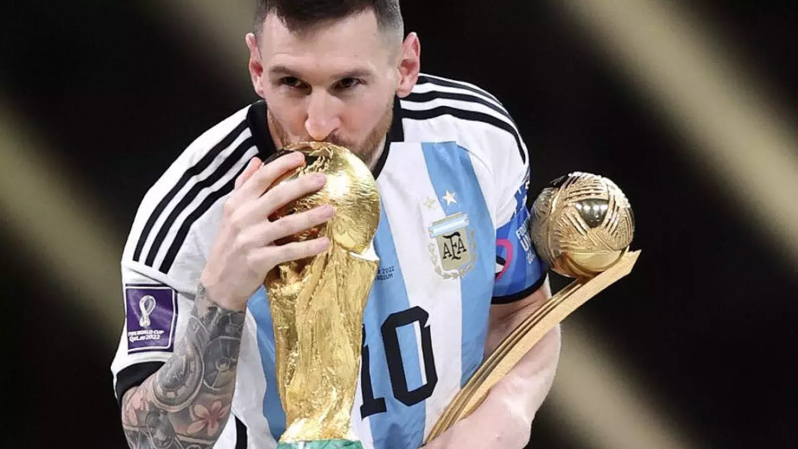 El festejo más íntimo de Messi tras coronarse campeón del mundo