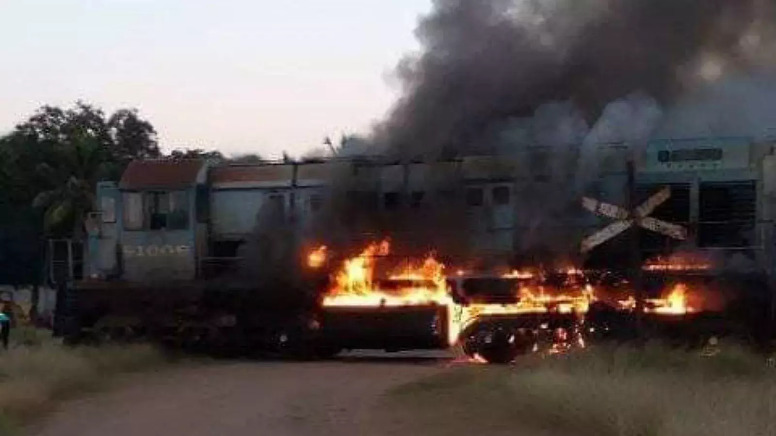 Incendio en locomotora de Camagüey