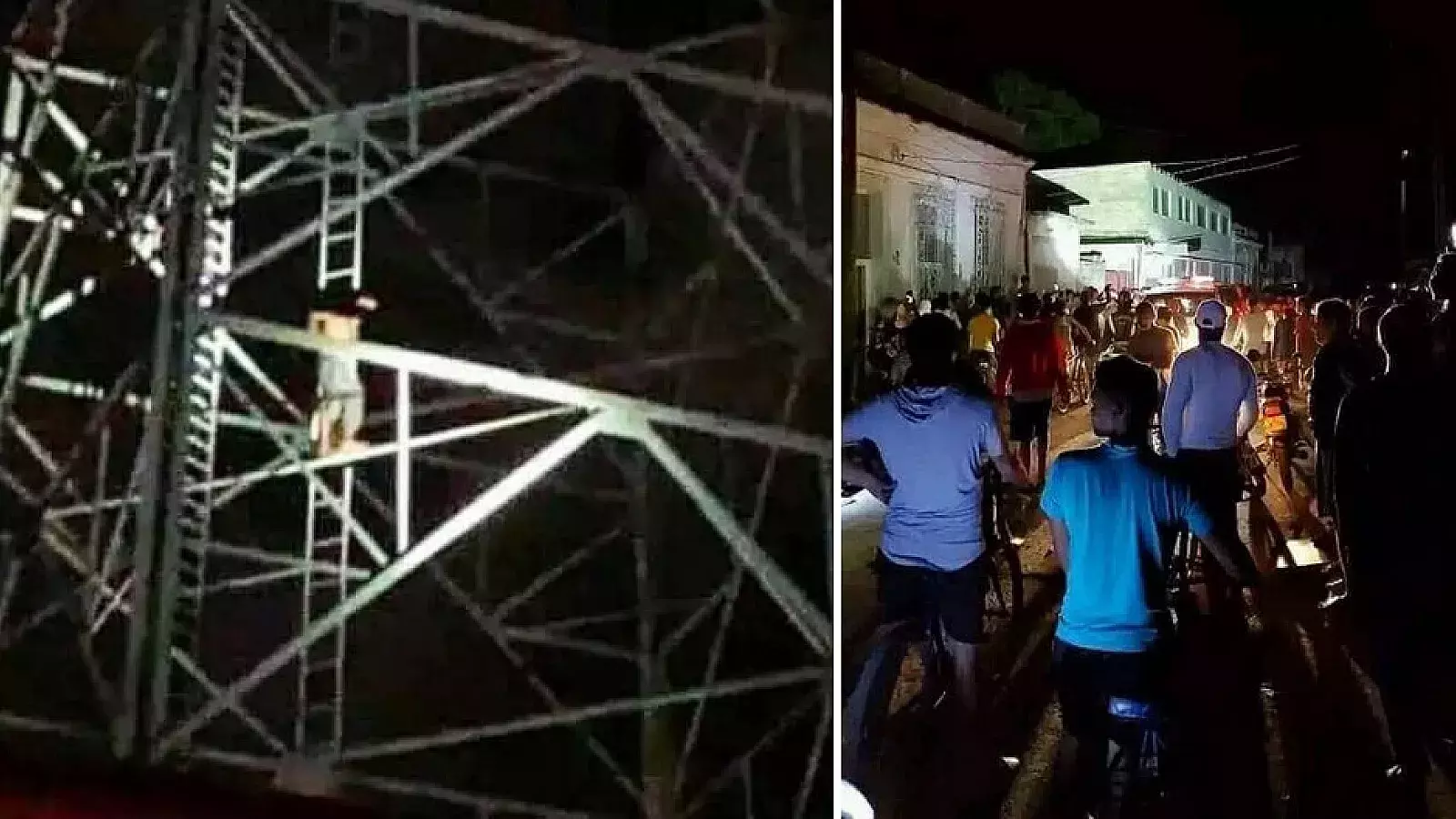 Cubano se sube en torre de Etecsa en Cruces a gritar &quot;libertad&quot;