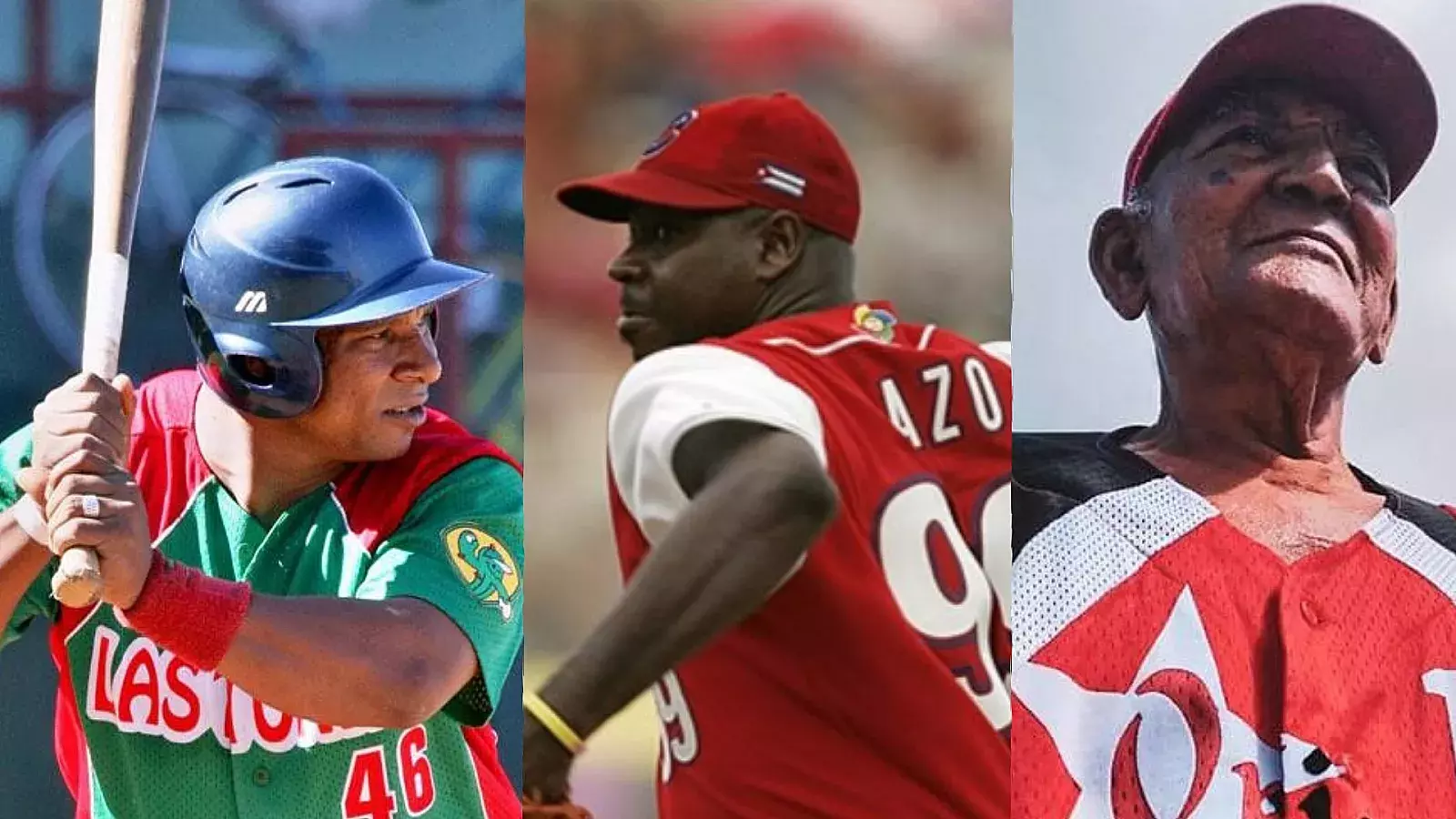 Algunos de los peloteros exaltados al Salón de la Fama deñ béisbol cubano