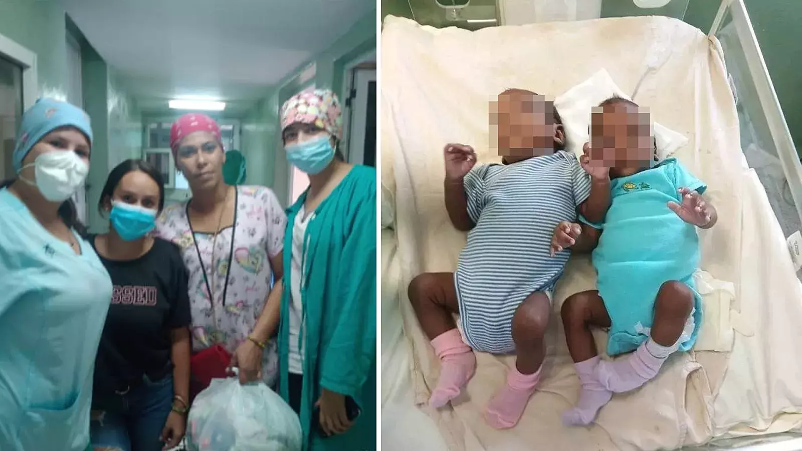 Bebés gemelos abandonados en Cuba